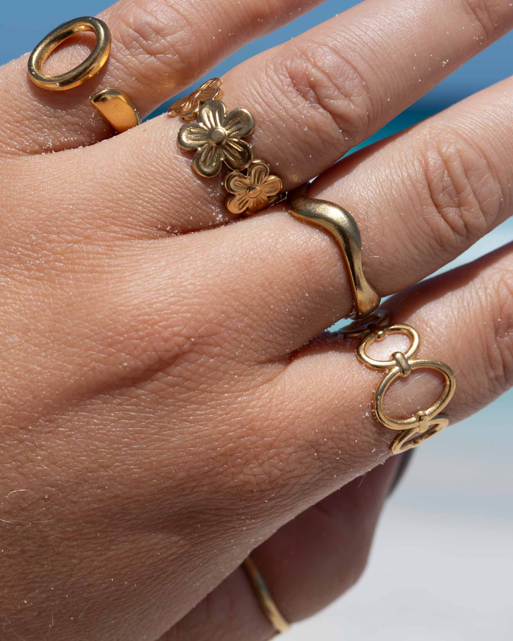 Ring met geschakelde ovalen - Afbeelding 6