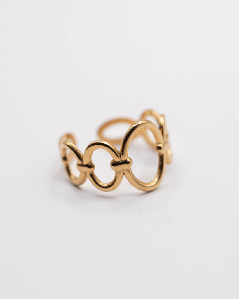 Ring met geschakelde ovalen